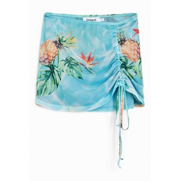 Fusta cu imprimeu tropical