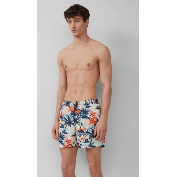 Pantaloni scurti barbati de baie - Regular fit - cu imprimeu tropical