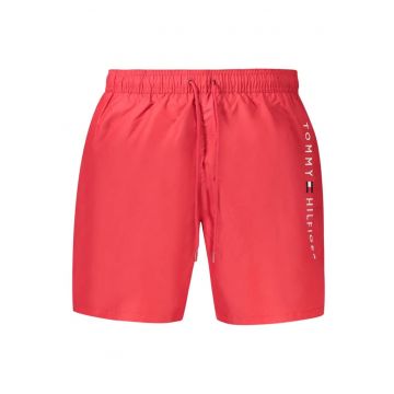 Pantaloni scurti barbati pentru inot original logo - regular fit - rosu -