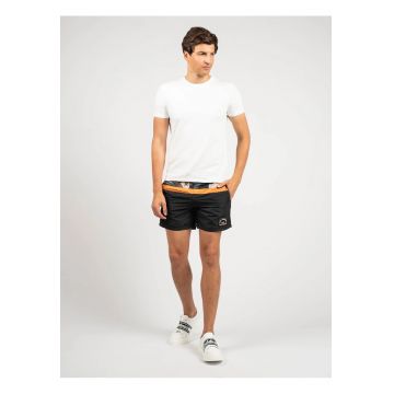 Pantaloni scurti de baie cu design colorblock -