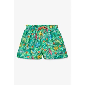 Pantaloni scurti de baie cu design tropical