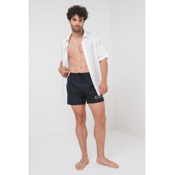 Pantaloni scurti de baie cu imprimeu logo
