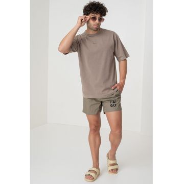 Pantaloni scurti de baie cu imprimeu logo Paol