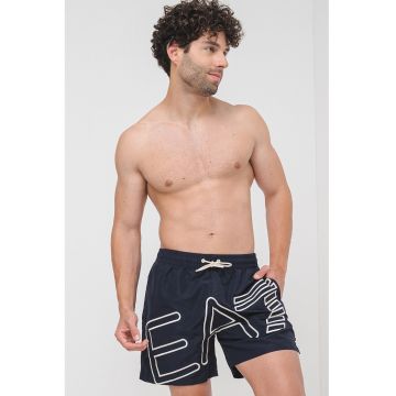Pantaloni scurti de baie cu logo supradimensionat