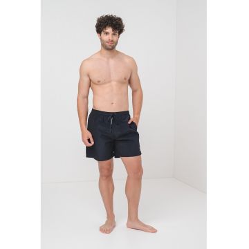 Pantaloni scurti de baie cu snur de ajustare si buzunare laterale