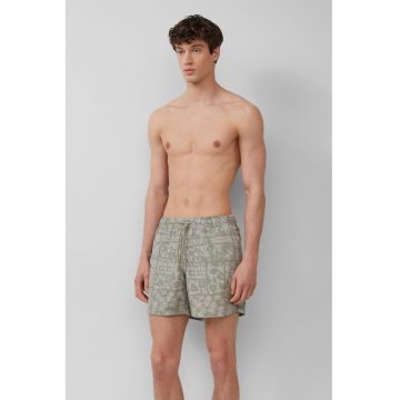 Pantaloni scurti de baie cu snur si model