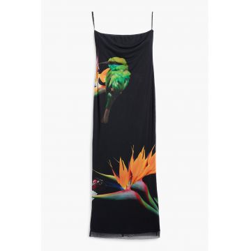 Rochie de plaja cu design floral