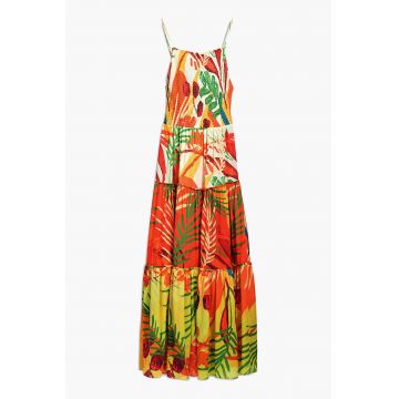 Rochie de plaja cu design tropical