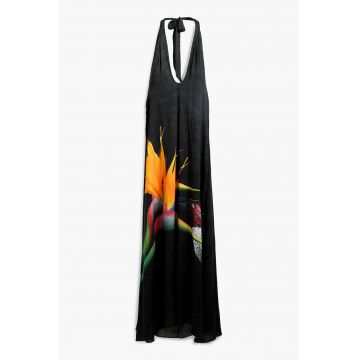 Rochie de plaja cu design tropical