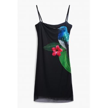 Rochie de plaja cu imprimeu