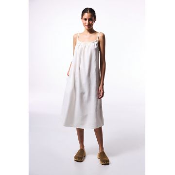 Rochie de plaja din amestec de in