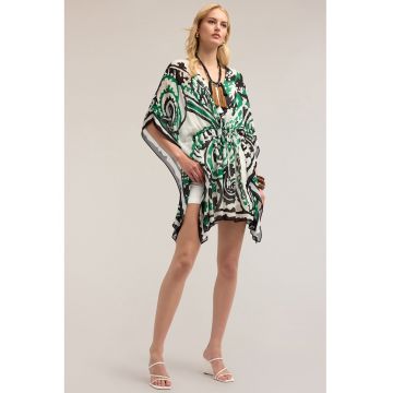Rochie scurta de plaja cu decolteu in V