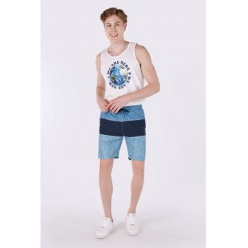 Short De Plaja De Barbati Albastru Slim Fit