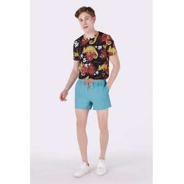 Short De Plaja De Barbati AlbastruSlim Fit