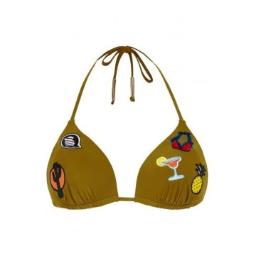 Sutien de baie cu broderie