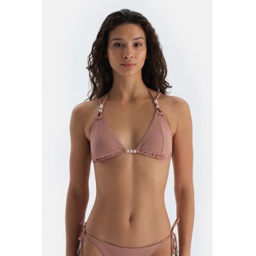 Sutien de baie cu burete si cupe triunghiulare