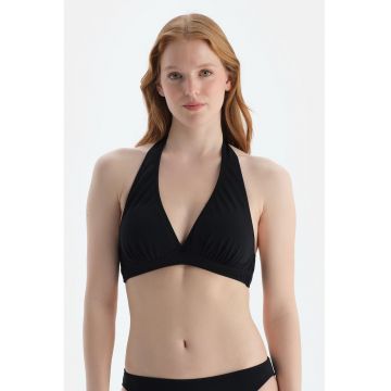 Sutien de baie cu burete si decolteu halter