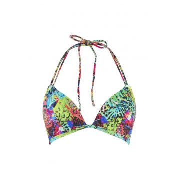 Sutien de baie cu cupe triunghiulare