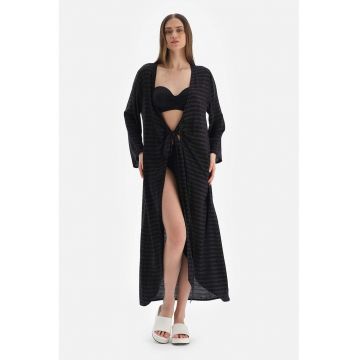 Chimono de plaja cu model in dungi