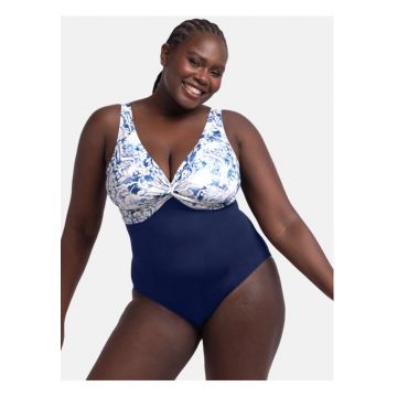 Costum de baie dama -  305229861 - Poliester/Elastan - Albastru