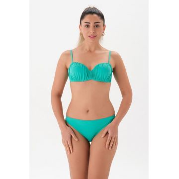 Costum de baie din doua piese cu fronseuri