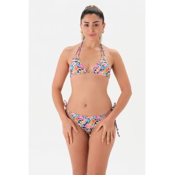 Costum de baie din doua piese cu model floral