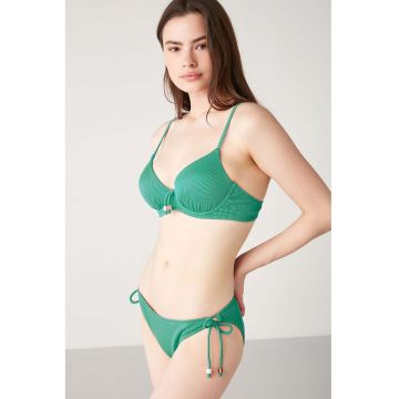 Costum de baie din doua piese cu model striat Lurusa
