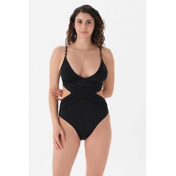 Costum de baie intreg cu decupaje