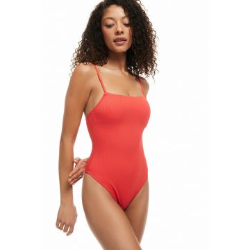 Costum de baie intreg cu model texturat