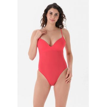 Costum de baie intreg cu model uni