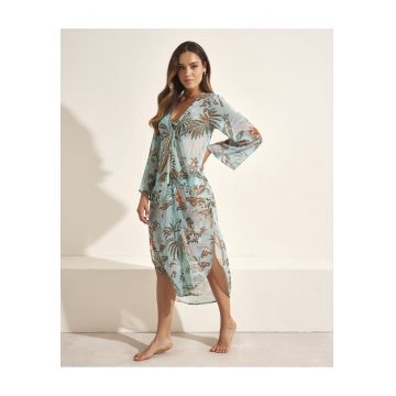 Kimono turcoaz