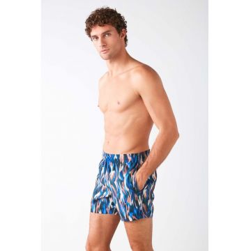 Pantaloni scurti de baie cu snur si model