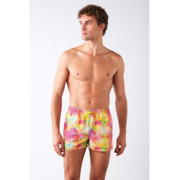 Pantaloni scurti de baie cu snur si model
