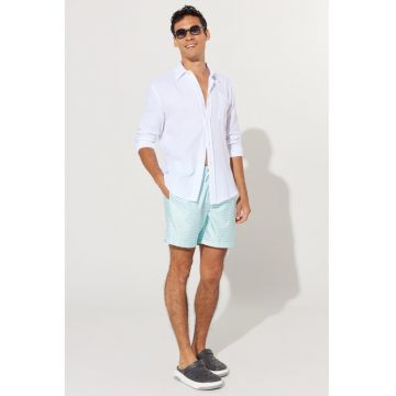 Pantaloni scurti de baie in dungi