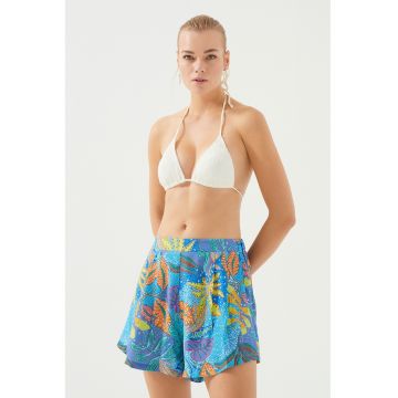 Pantaloni scurti de plaja relaxed-fit cu model