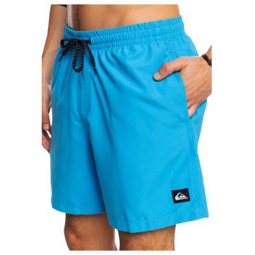 Pantaloni scurti sport de plaja  Everyday Volley - albastru - poliester reciclat - talie elastica - cu buzunare