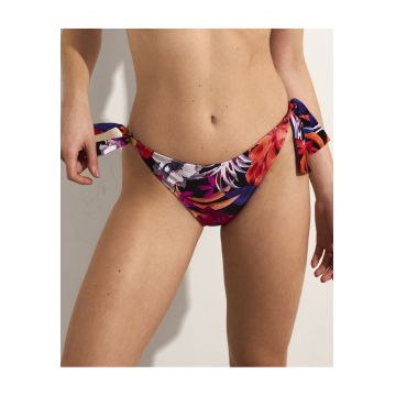 Slip de baie multicolor cu model floral