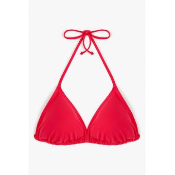 Sutien de baie cu cupe triunghiulare