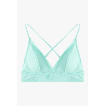 Sutien de baie cu cupe triunghiulare