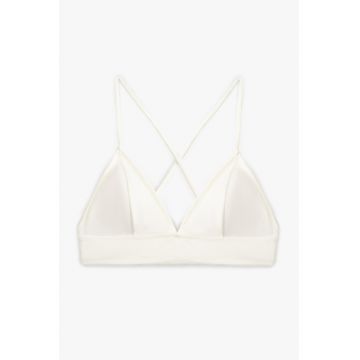 Sutien de baie cu cupe triunghiulare