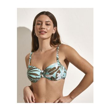 Sutien de baie fara burete cu detalii exotice