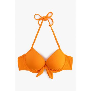 Sutien de baie push-up cu decolteu halter
