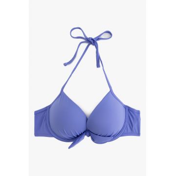 Sutien de baie push-up cu decolteu halter