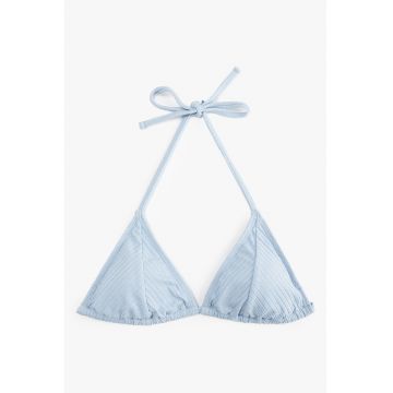 Sutien halter de baie cu cupe triunghiulare
