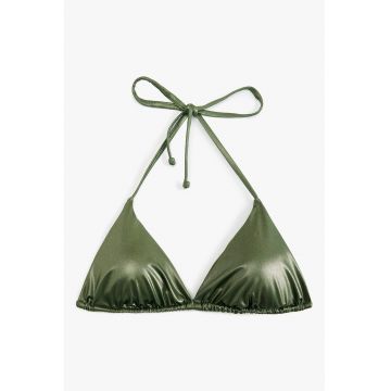 Sutien triunghiular de baie - Verde feriga -