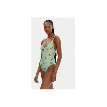 Costum de baie dama -  304990748 - Nylon/Elastan - Verde