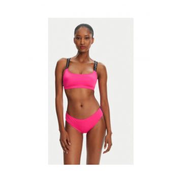 Costum de baie dama - Emporio Armani roz neon - poliester si elastan