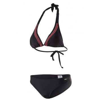 Costum de baie din doua piese cu detalii contrastante Larina -