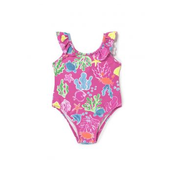 Costum de baie fete  1742 48 - Poliester - 4 ani - Roz