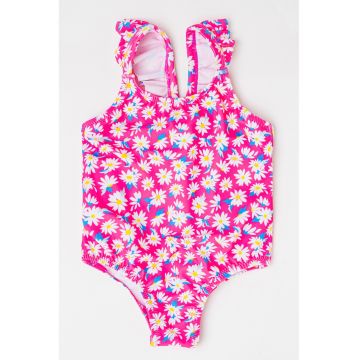 Costum de baie intreg cu model floral